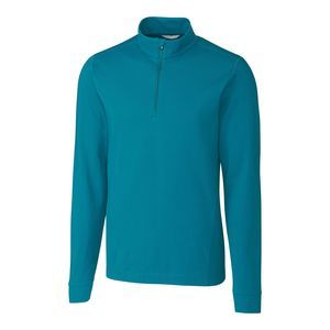 NWT Cutter & Buck Teal Blue Big & Tall Advantage Zip Mock